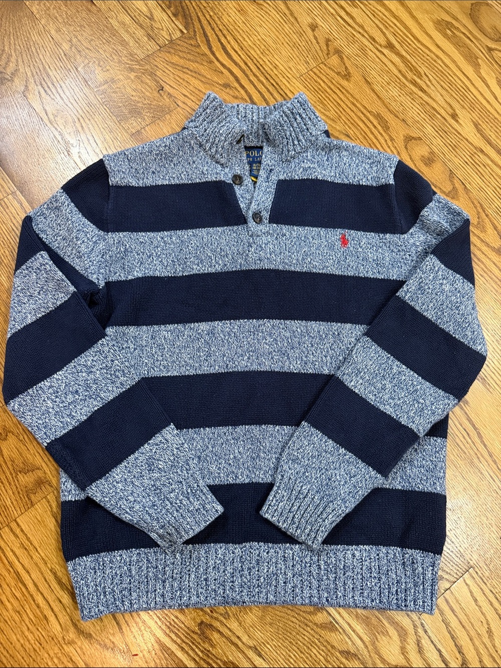 Boy’s Ralph Lauren Quarter Zip Sweater. Size XL. Like New Condition. - Picture 2 of 12